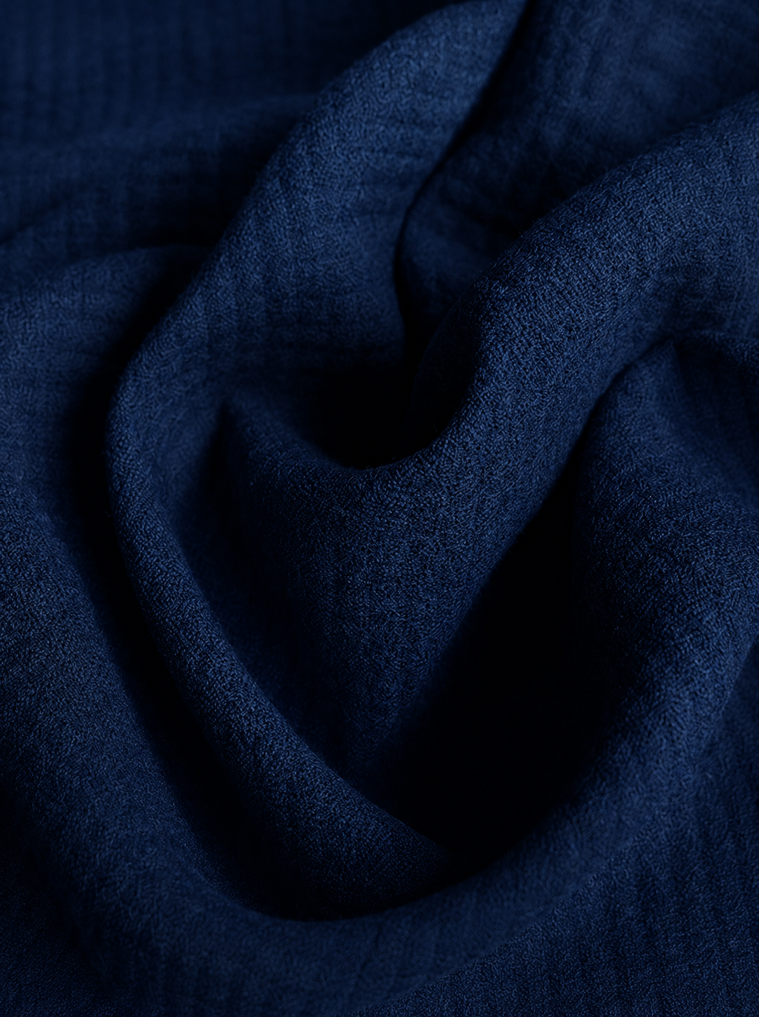 Premium suiting cloth — deep blue Marzotto