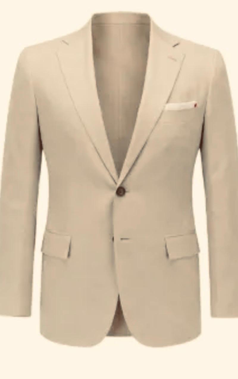 White bespoke jacket — tailored elegance